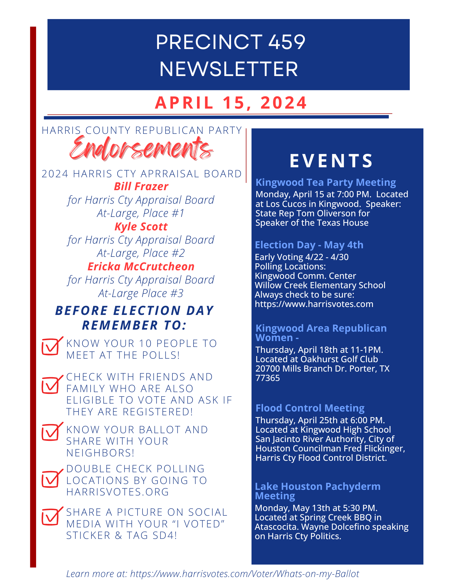 Elections – keep scrolling down! (Updated) – Harris County Republican ...